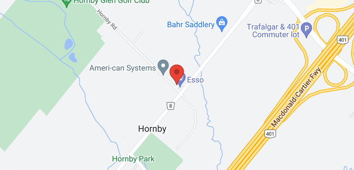 map of 8017 HORNBY RD